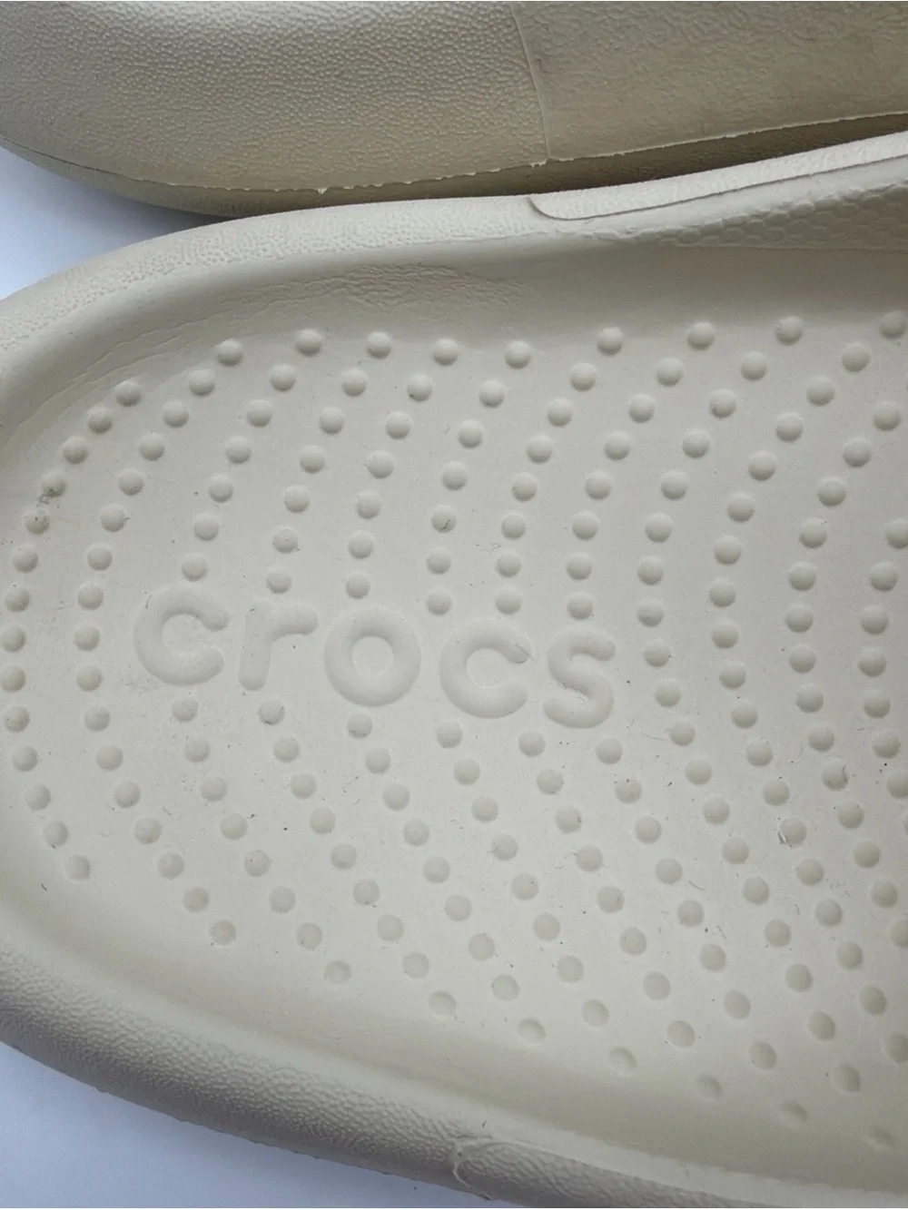 CROCS Mellow Recovery Clogs Sandals Mens 12 Beige Slip On Slides Shoes